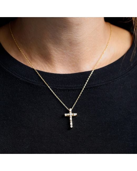 Vanimy Metallic Versatile Cross Duo Set Pendant Necklace