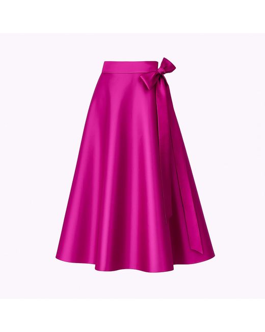 Richa Sharma Pink Metallic Hued Wrap Around Midi Skirt