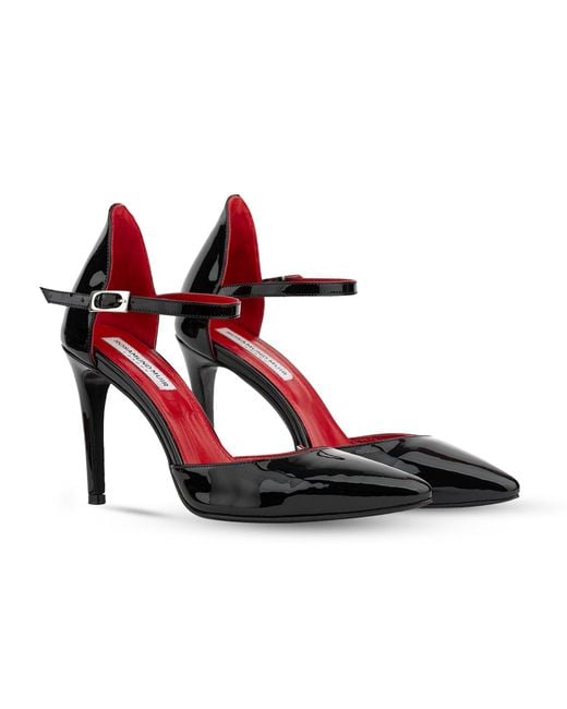 Rosamund Muir London Red Lumina Patent Heels