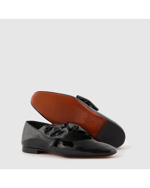Mariano Shoes Black Cacia Ballerina Varnished