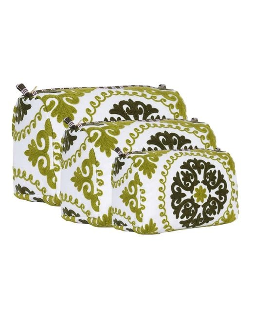 Conscious Yoga Collective Green The Suzani Travel Set