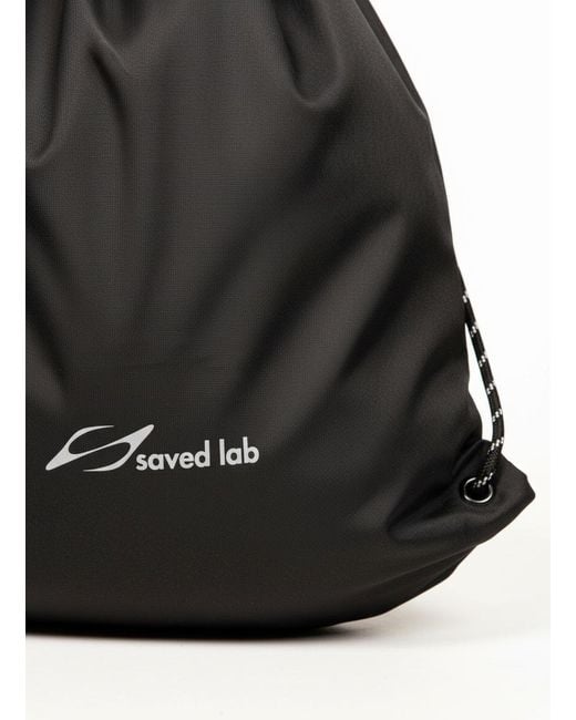 Saved Lab Black Tote Bag for men