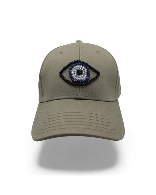 C. Grassi Green The Energy Project Evil Eye Hat for men