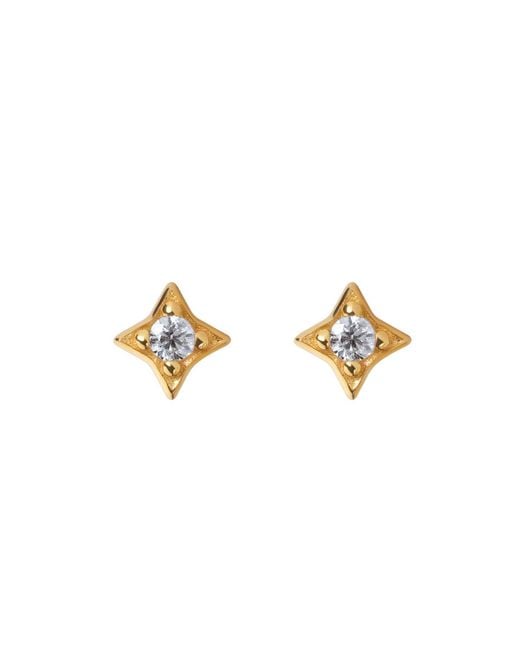 BLOOMTINE | Earth Angel HQ Metallic Illuminess Mini Vermeil Star Studs