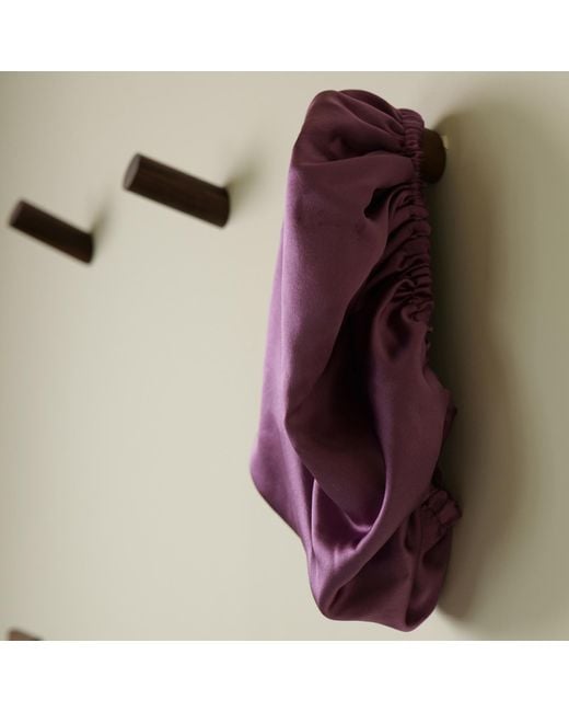 Soft Strokes Silk Purple Pure Mulberry Silk Double Layer Bonnet Fig Tree