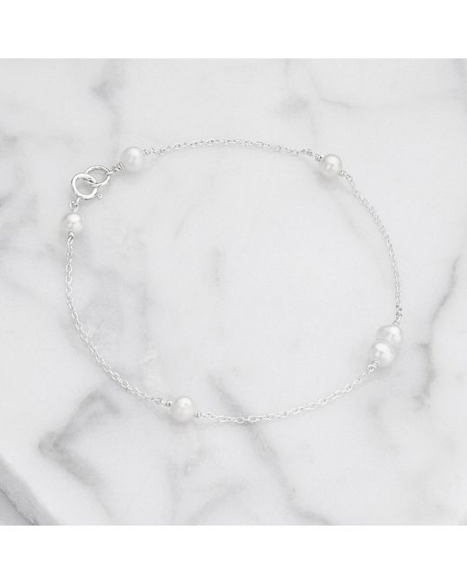 Lily & Roo Metallic Cluster Pearl Bangle