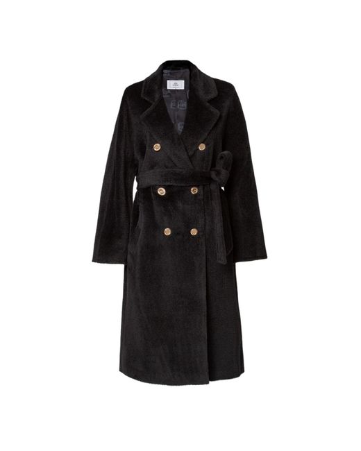 GIODORO Black Adioro Alpaca Coat