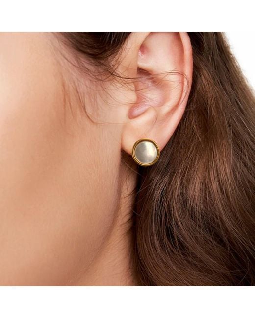 Unaloe Metallic Stud Earrings