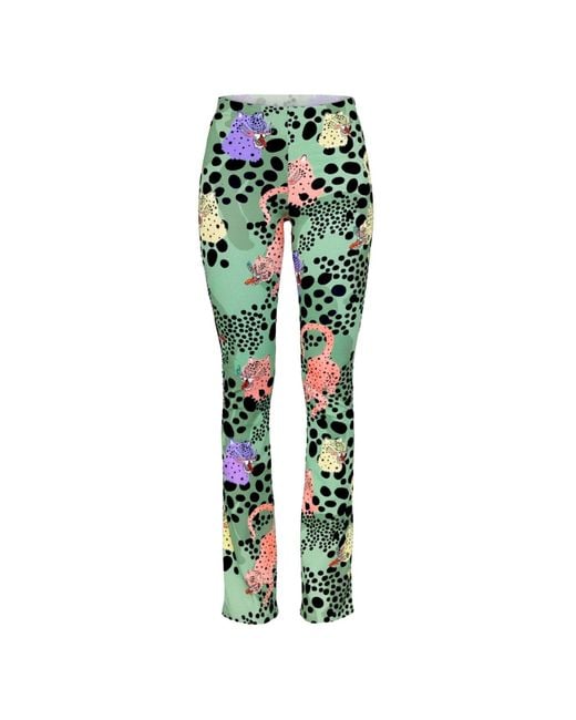 Pitaya Yoga Green Neutrals Ms Chee Flared Pants