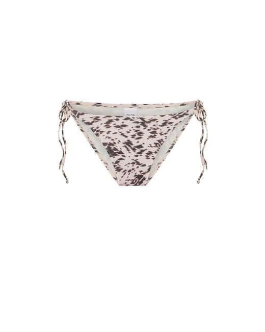 Pcfg White The Solar Reflections Side Tie Bikini Bottom