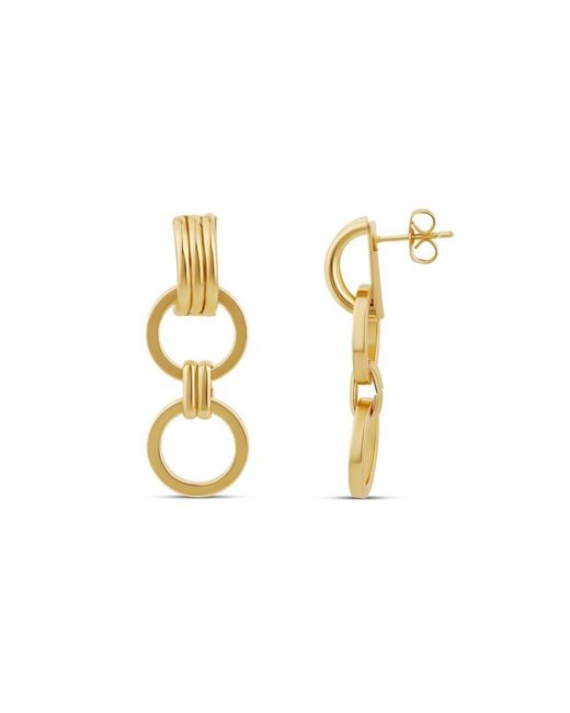 SHYMI Metallic Round Link Statement Earrings