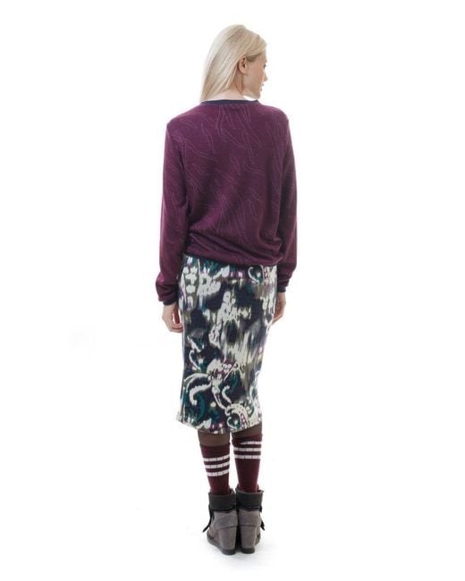 Conquista Purple Trim Detail Sweatshirt