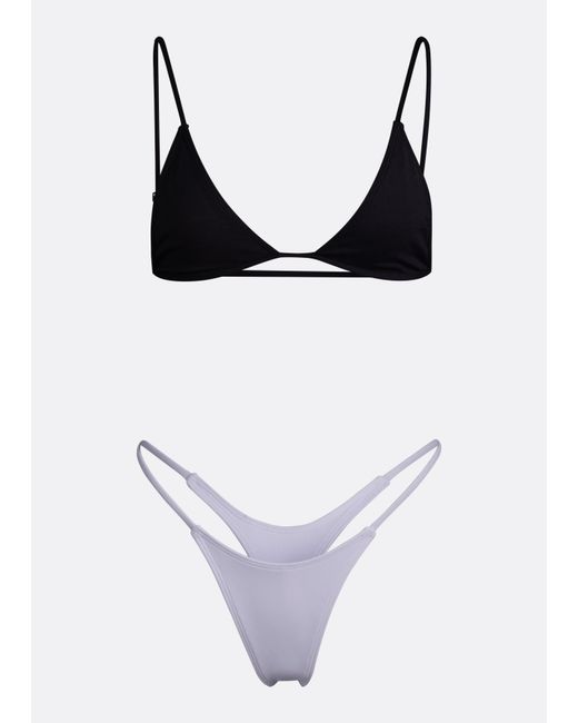 Minimale Animale Black Lucid Bikini Top