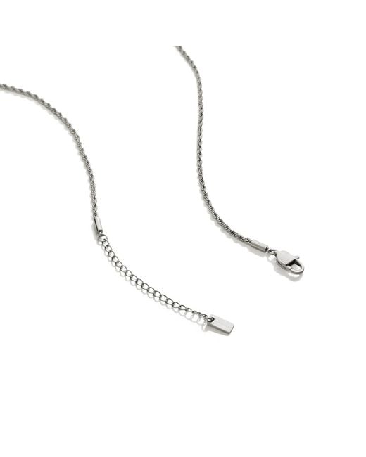 Bermuda Watch Company Metallic Maivelle Blair T-Bar Rope Chain Necklace