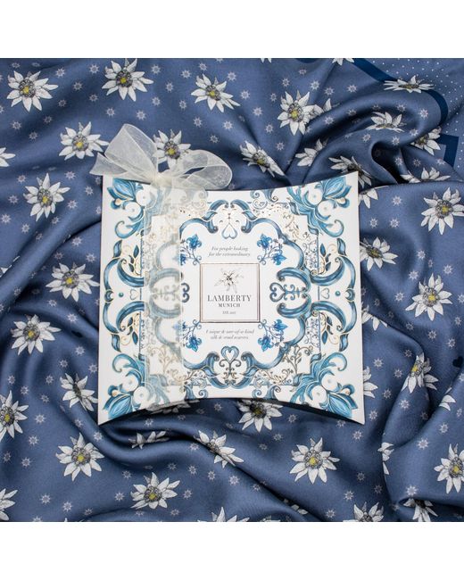 Lamberty Munich Multicolor Sea-Shells Classic Silk Scarf