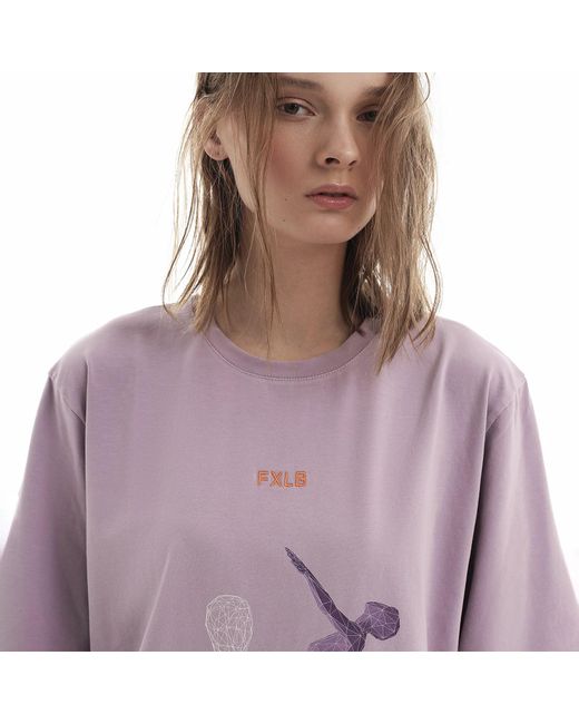 Foxylab New York Purple Lavander T-Shirt Beauty Is Movement