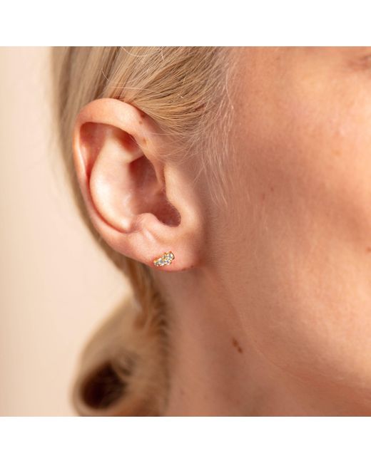 Claire Hill Designs Metallic Galaxy Sparkly Stud Earrings