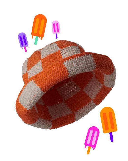 Hotpot Variety Orange Creamsicle Hat