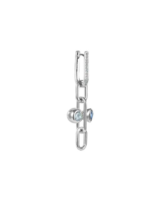 Arte Madrid Blue Toggle Kaleidoscopic Convertible Drop Earrings