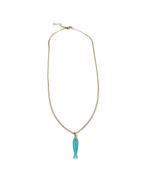 Rachel Nathan Blue Marine Necklace
