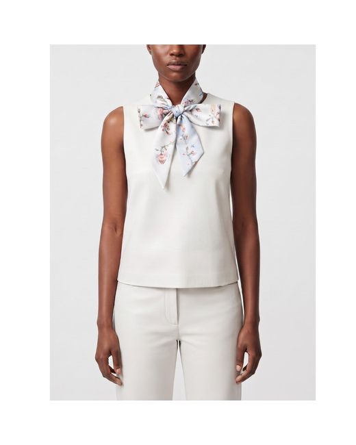 Jessie Zhao New York Metallic Silk Skinny Scarf Dawn Garden