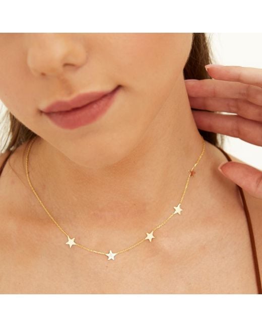 Spero London Metallic Star Sterling Necklace