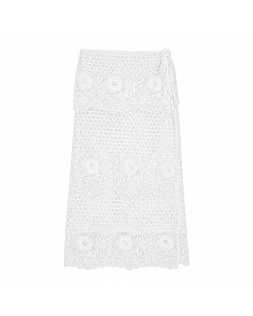 Muche Et Muchette White Banko Skirt Cover Up