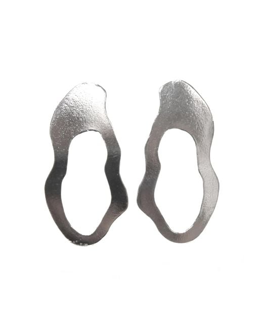 Bio-Trimmings Metallic Bayliss Statement Earrings –