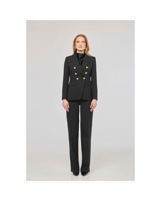 The Extreme Collection Black Double-Breasted Blazer Garcia Vintage 02
