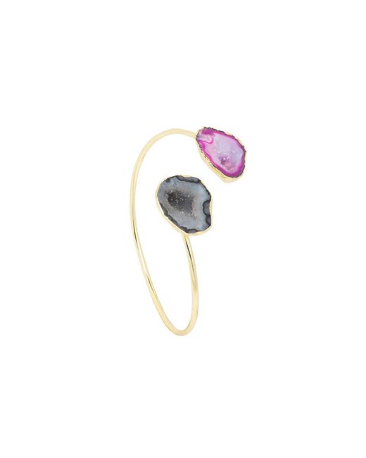 Saachi Pink Agate Duo Cuff