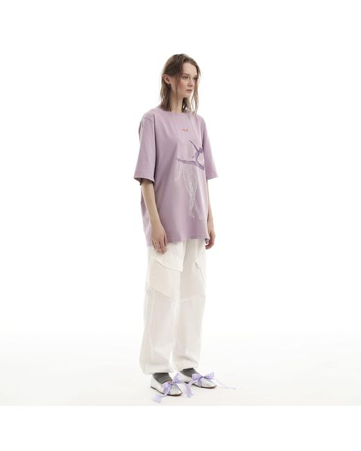 Foxylab New York Purple Lavander T-Shirt Beauty Is Movement