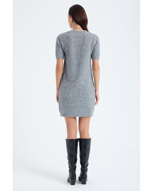 Monlicia Blue Rune Short Sleeve Knit Dress –