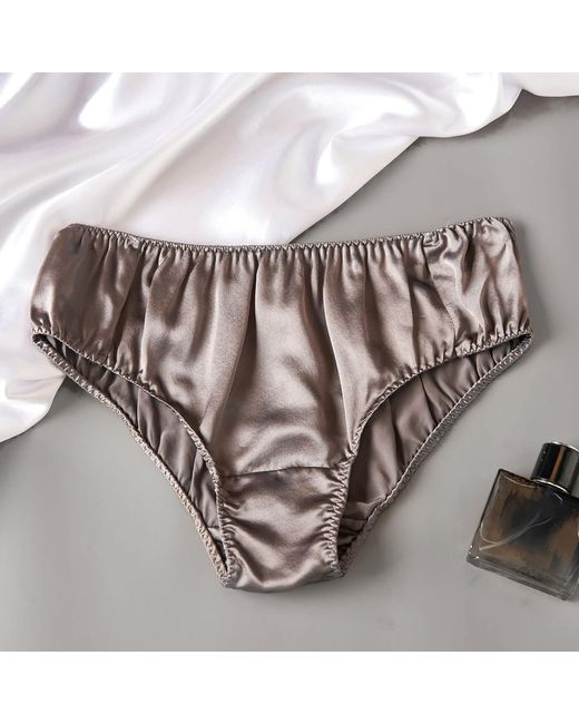 Soft Strokes Silk Brown Set Of Two Pure Mulberry Silk Bikini Pantie