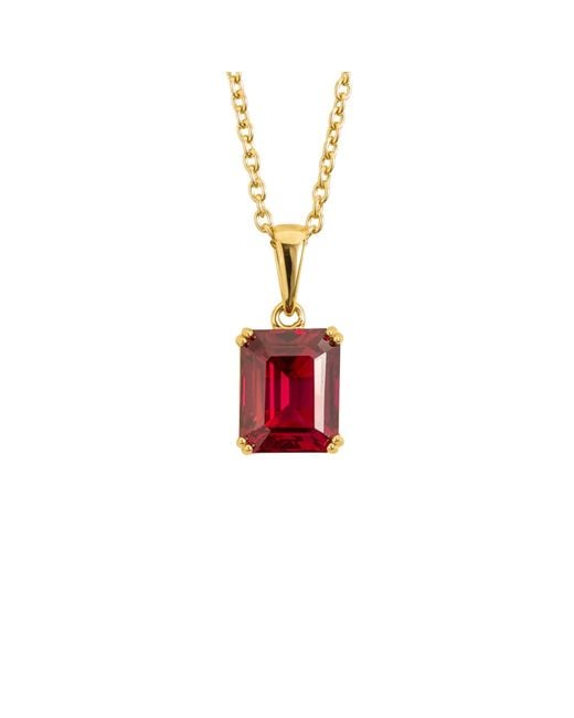 Juvetti Red Thamani Pendant Necklace
