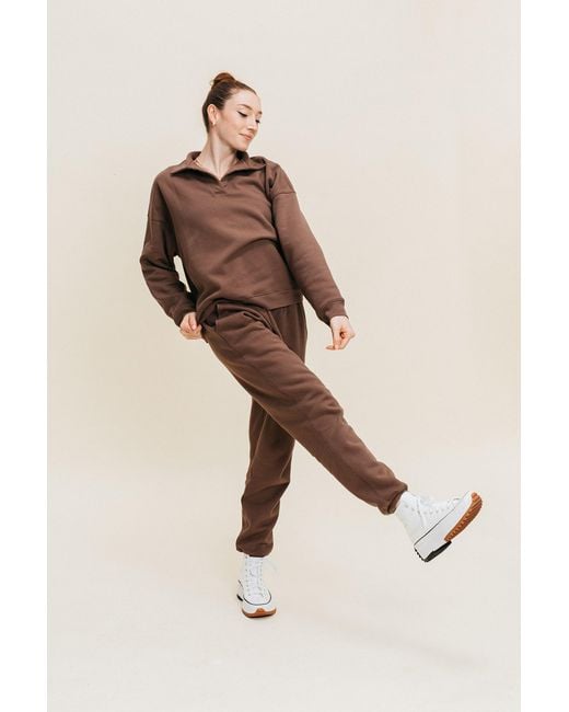 Ocio Leisurewear Brown Neutrals Everywhere Jogger