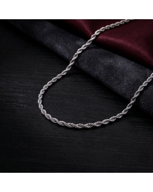 Harfi Metallic Rope Chain Necklace For