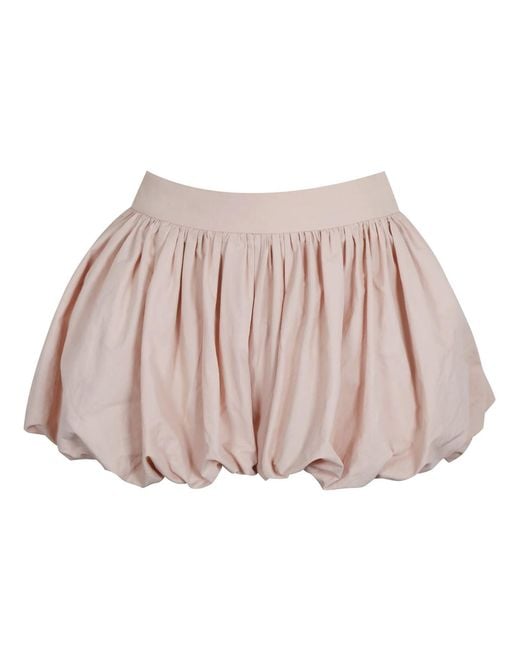 Miss Circle New York Pink Savina Tulip Taffeta Bubble Shorts