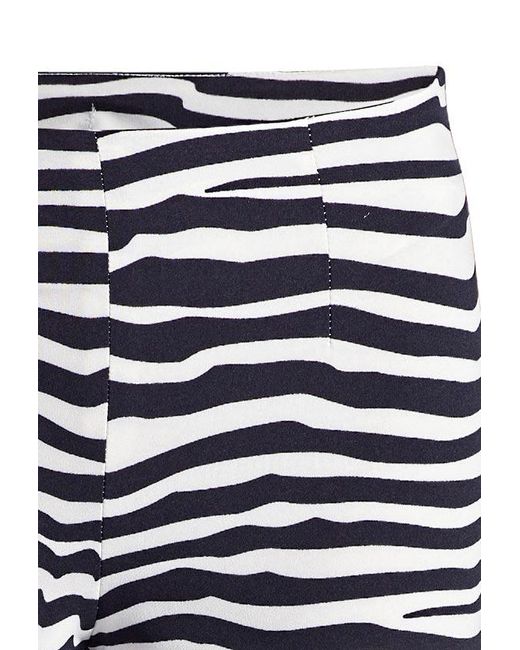 Conquista White Striped Wide Leg Trousers