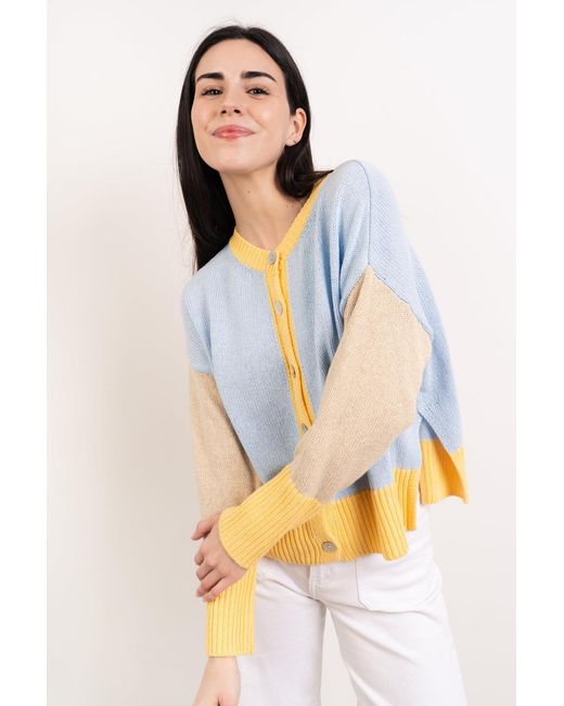 Mind Traveler Blue Sky, & Colour-Block Leti Cardigan