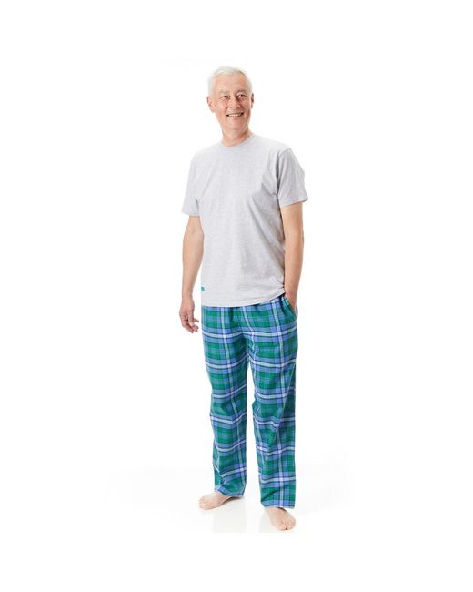Lounge Blue Soft, Breathable Organic Brushed Cotton Loungewear Trousers