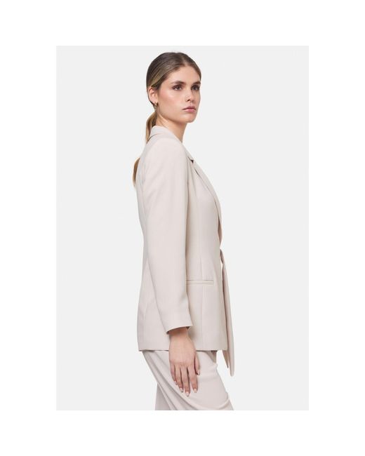 Helen Mcalinden Pink Neutrals Laura Natural Pearl Tie-Blazer