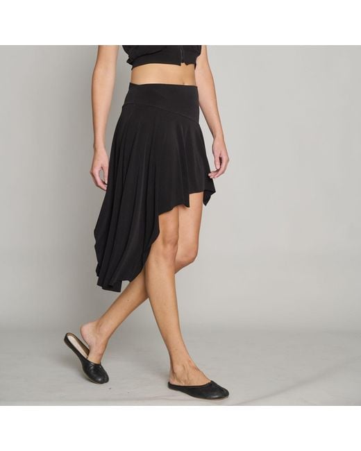Love and Nostalgia Black And Chic Asymmetrical Skirt
