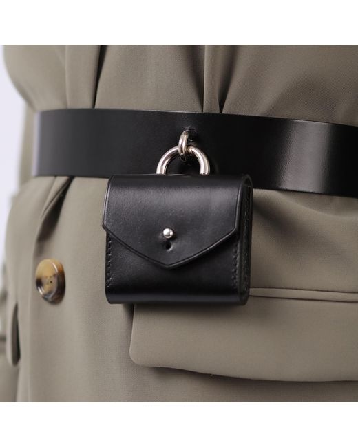 Haute Cuir Blue Micro Waist Belt Bag