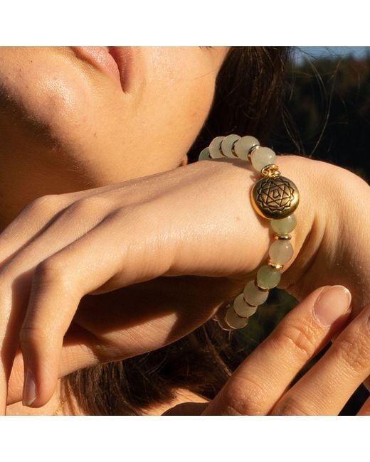 Seven Saints Metallic Heart Chakra Activation Aventurine Bracelet