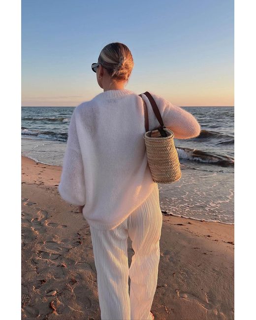 SALANIDA White Melody Soft Mohair Jumper
