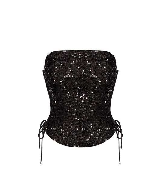 Elsava Black Nox Sequin Corset