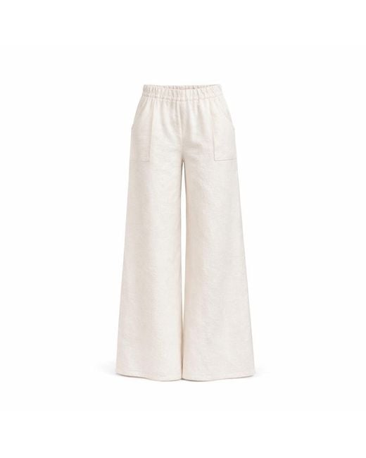 Lumina Eligma White Neutrals The Breeze Ensemble Pants