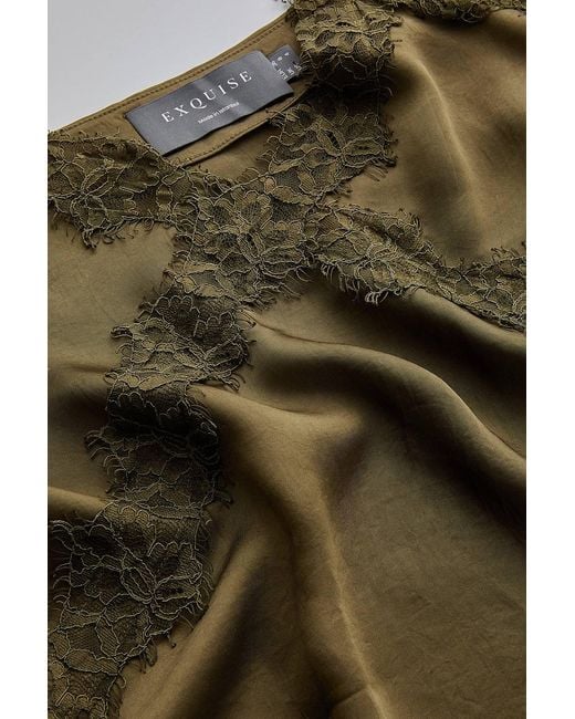 Exquise Green Hana V Neck Camisole Blouse