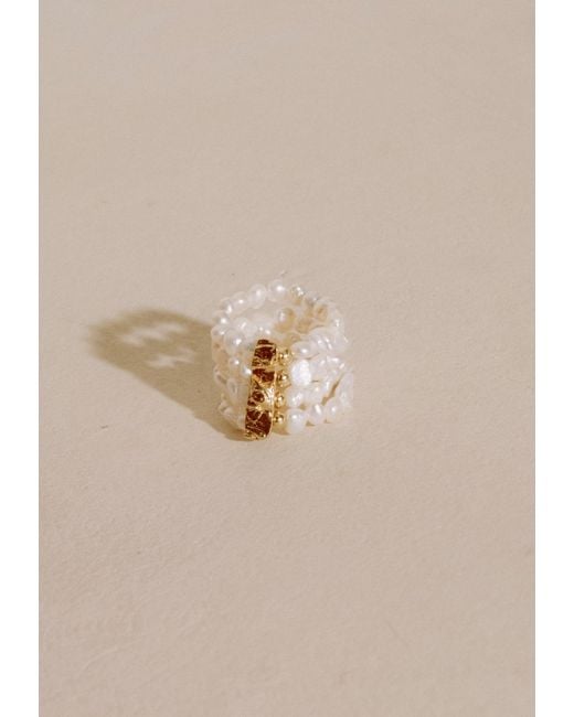 Lavani Jewels White Hana Pearl Ring