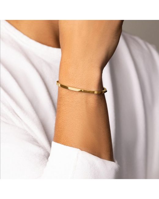 Nialaya Metallic Simplicity Bangle for men